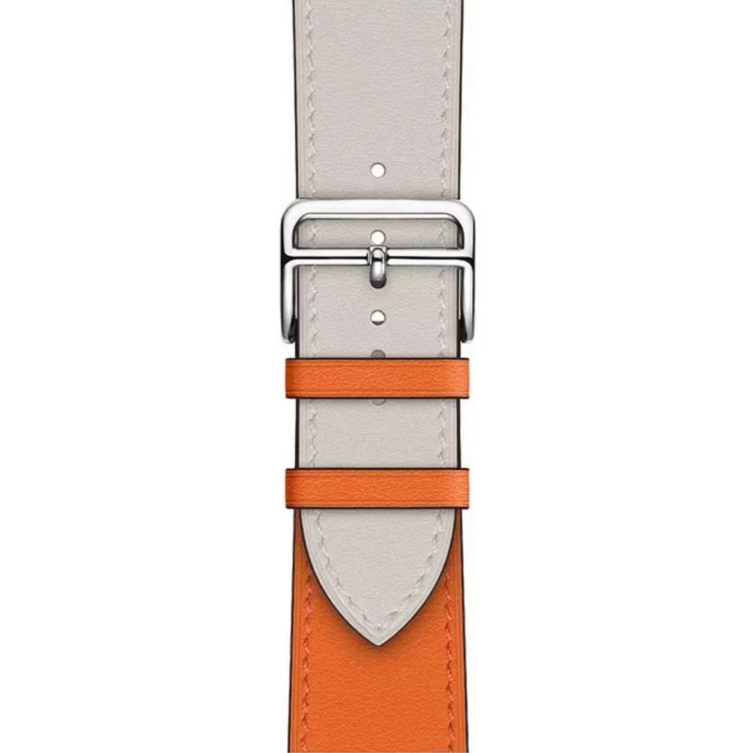 Apple Watch - Beige/Orange - 1