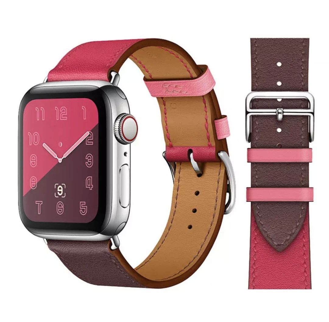 Apple Watch - Maroon/Pink - 1
