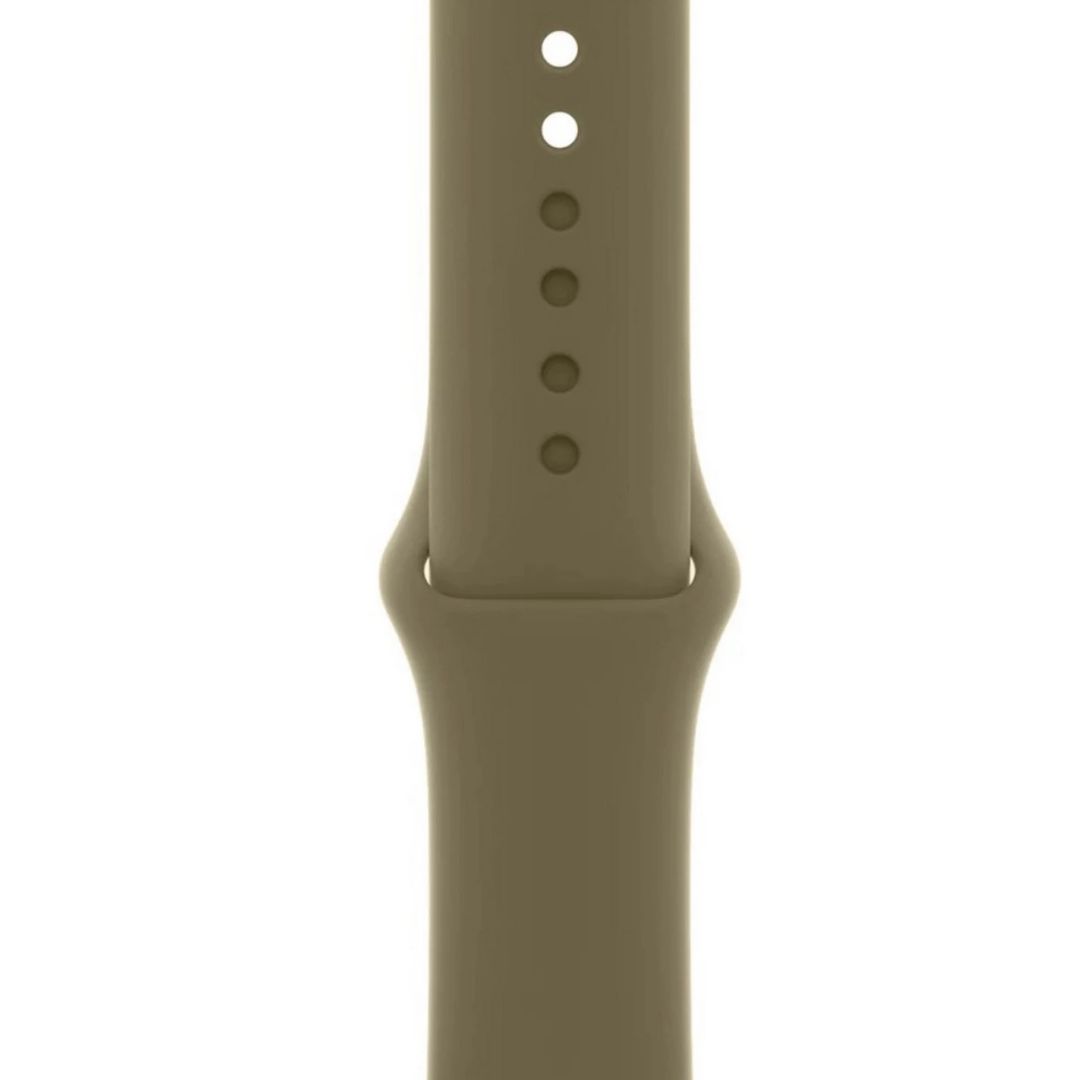 Apple Watch - Khaki green rubber - 1