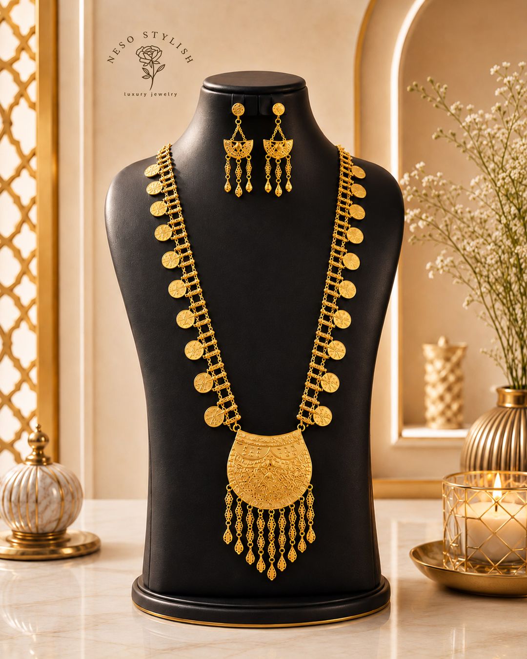 مرتعشة إماراتية مطلية بالذهب - 1