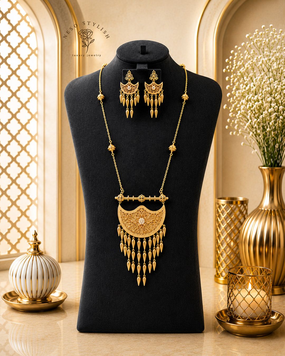 مرتعشة إماراتية مطلية بالذهب - 1