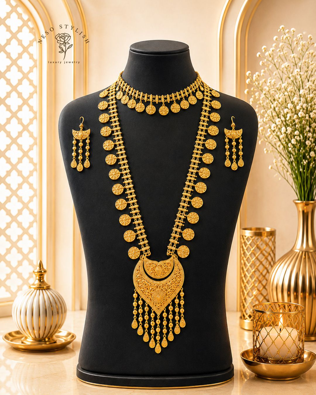مرتعشة إماراتية مطلية بالذهب - 1