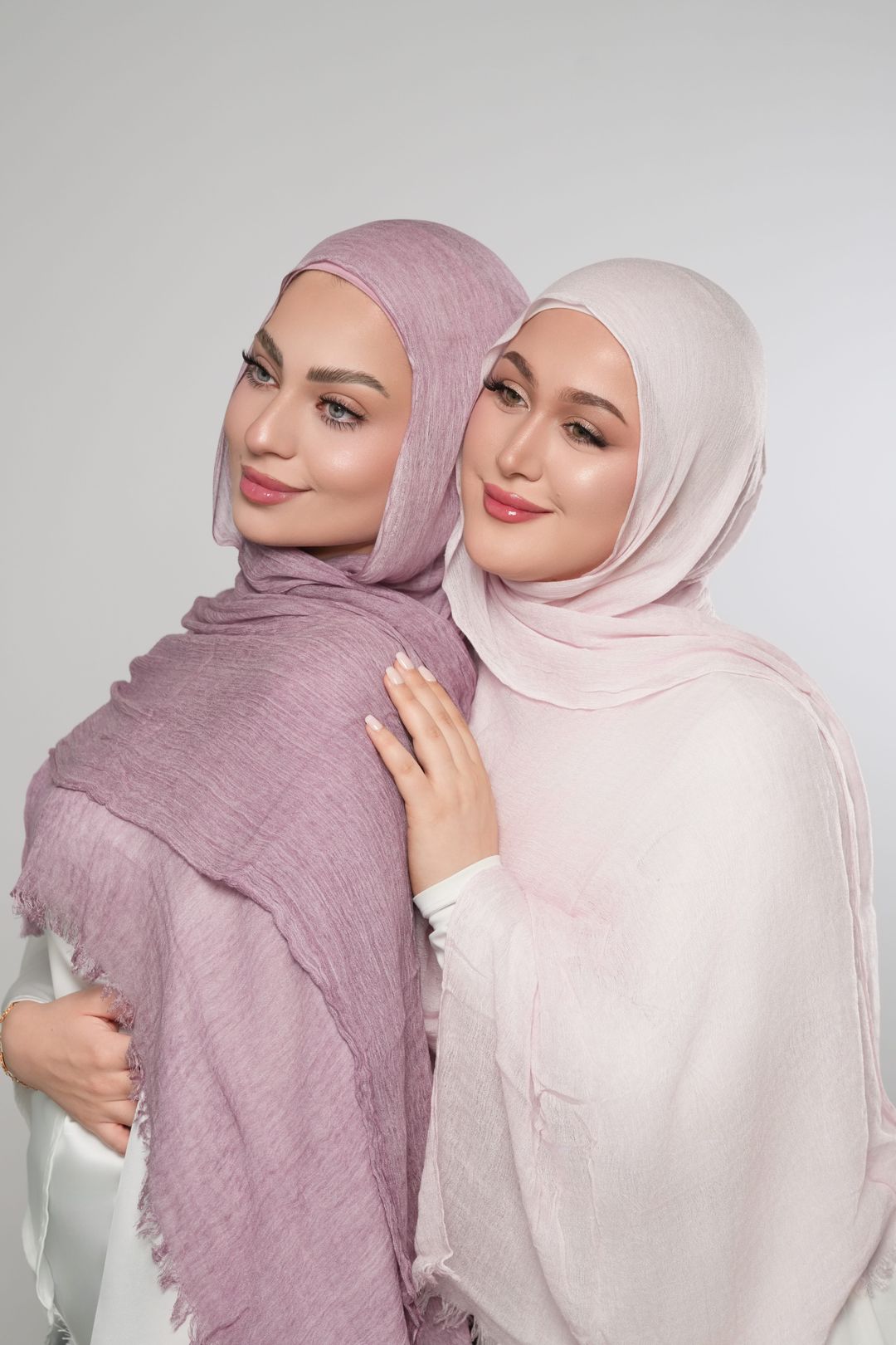 Modal Crinkle-Baby Pink - 1