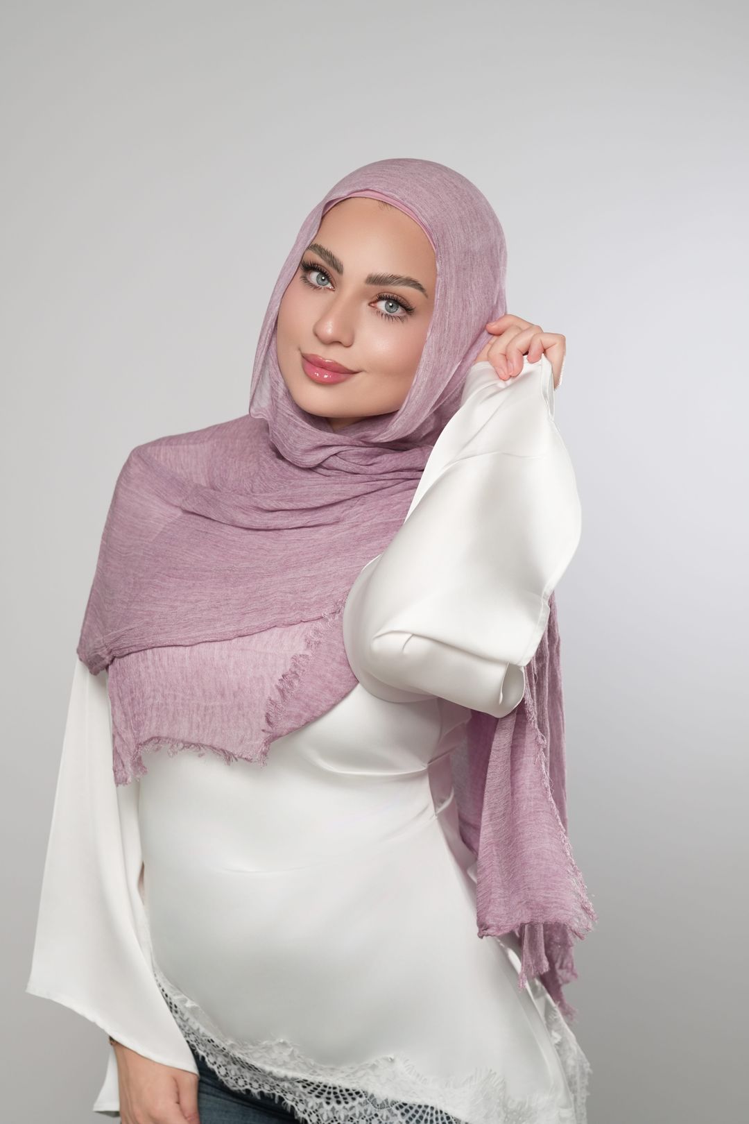 Modal Crinkle-Dusty Lavender - 1