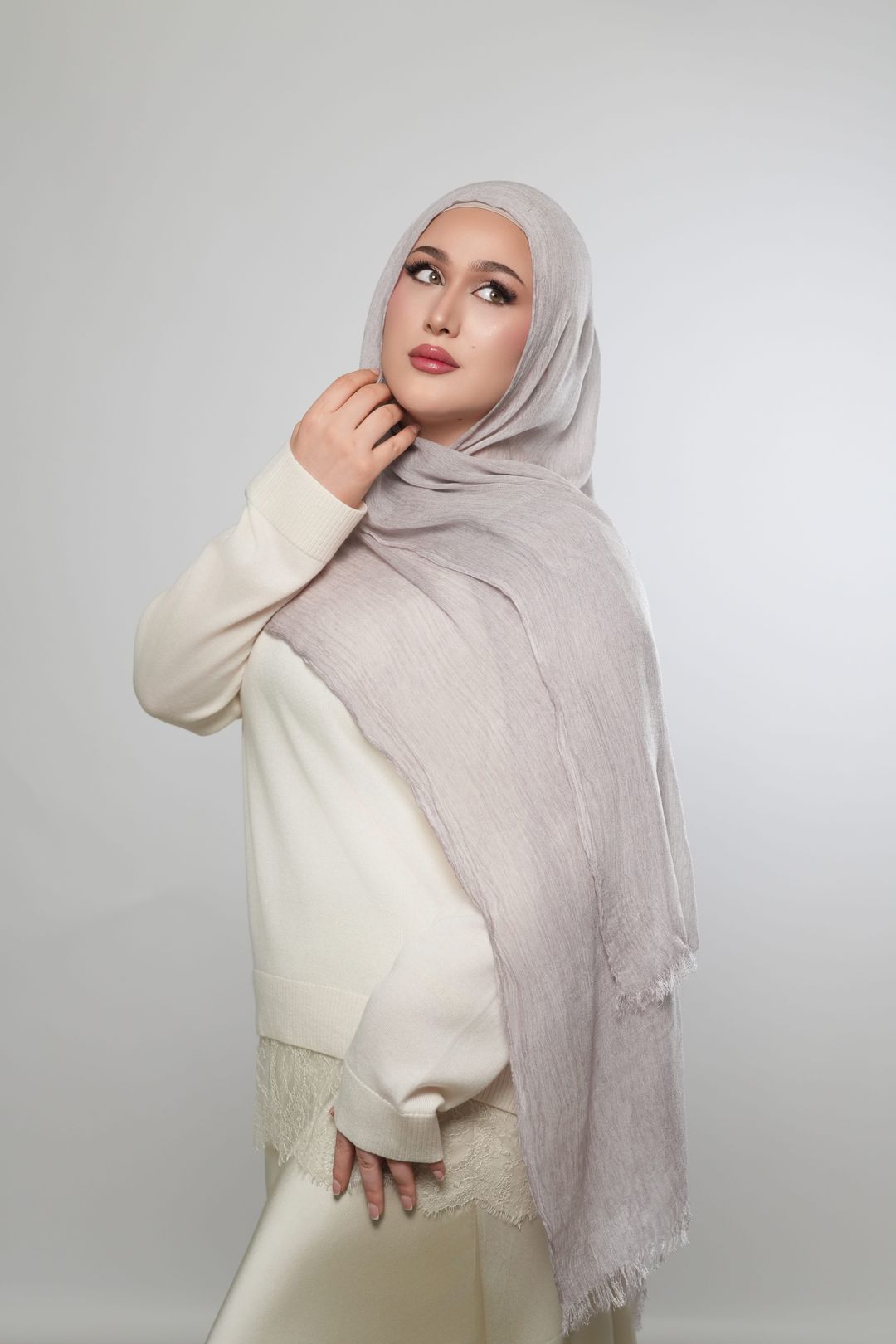 Modal Crinkle-Light Gray - 2