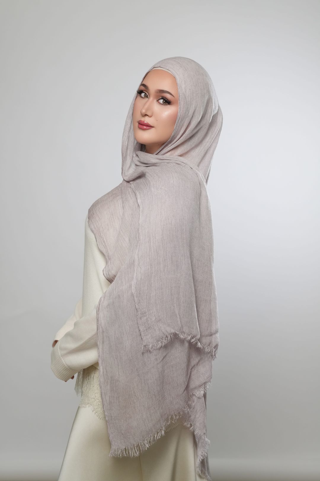 Modal Crinkle-Light Gray - 1