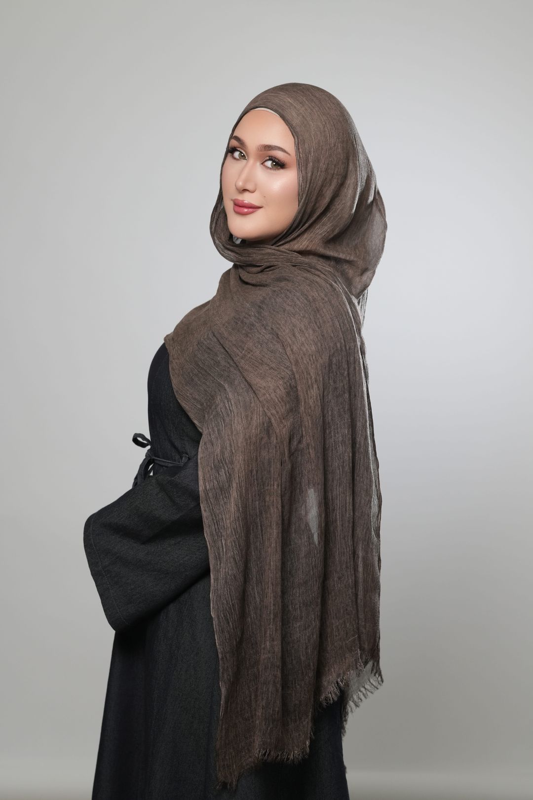 Modal Crinkle-Dark Taupe - 2