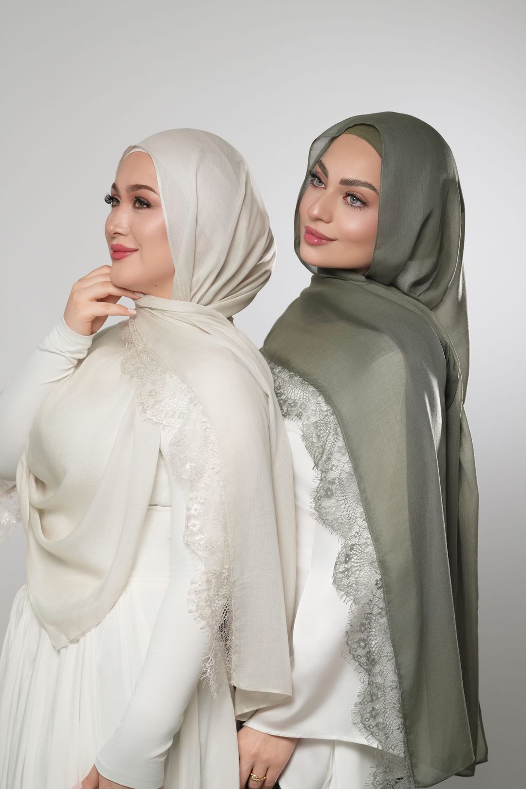 Lace Modal-Olive Green - 1