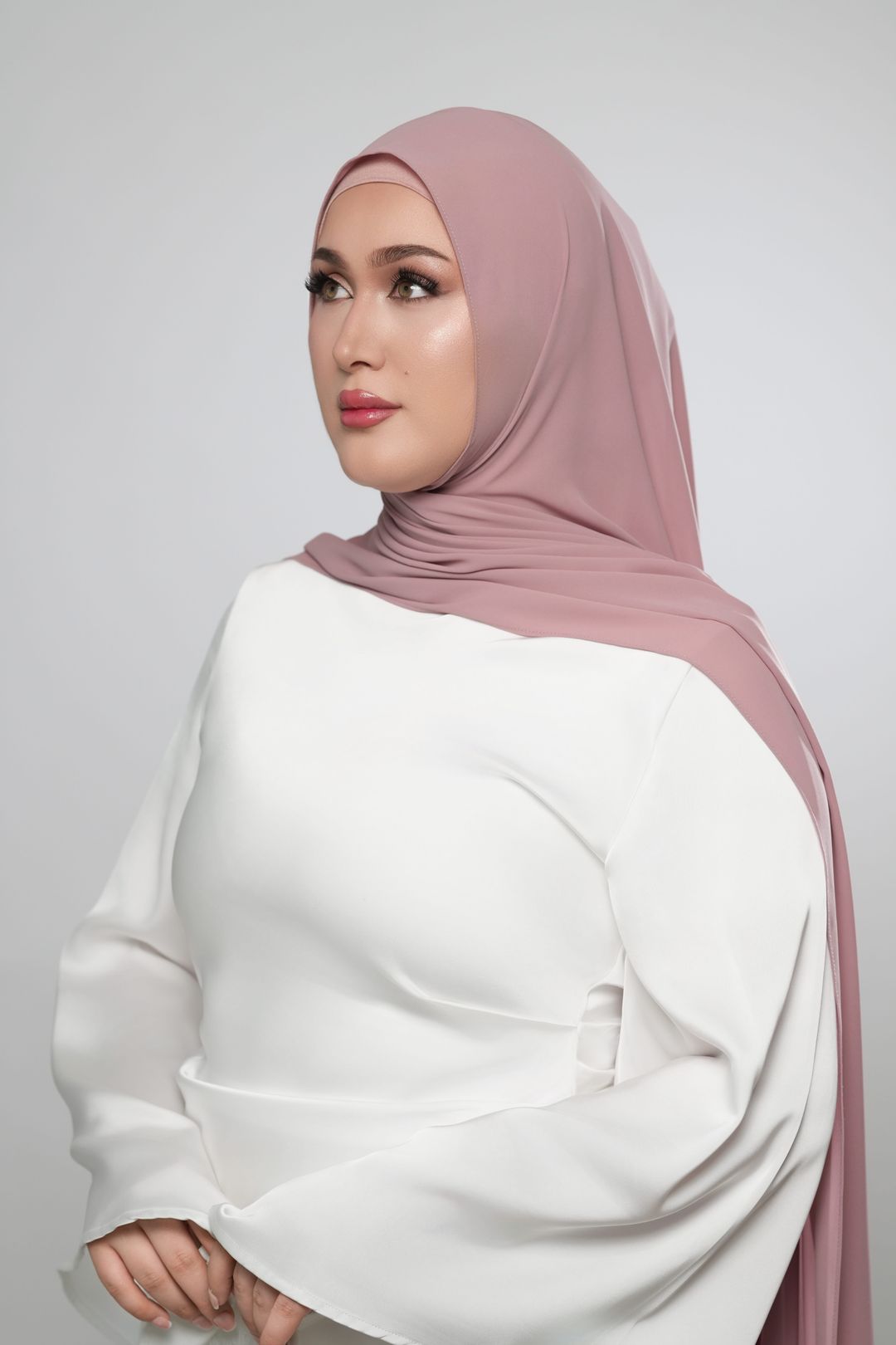 Messy Chiffon-Rosewood - 3