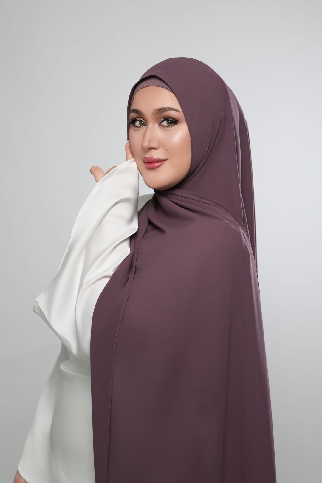 Messy Chiffon-Plum - 1