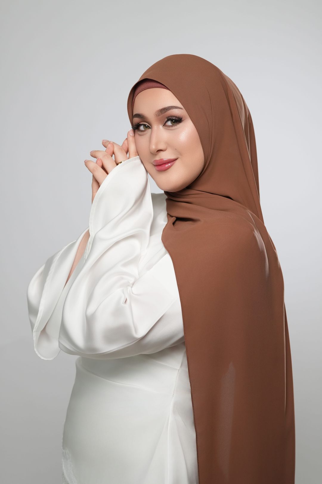 Messy Chiffon-Cinnamon - 1