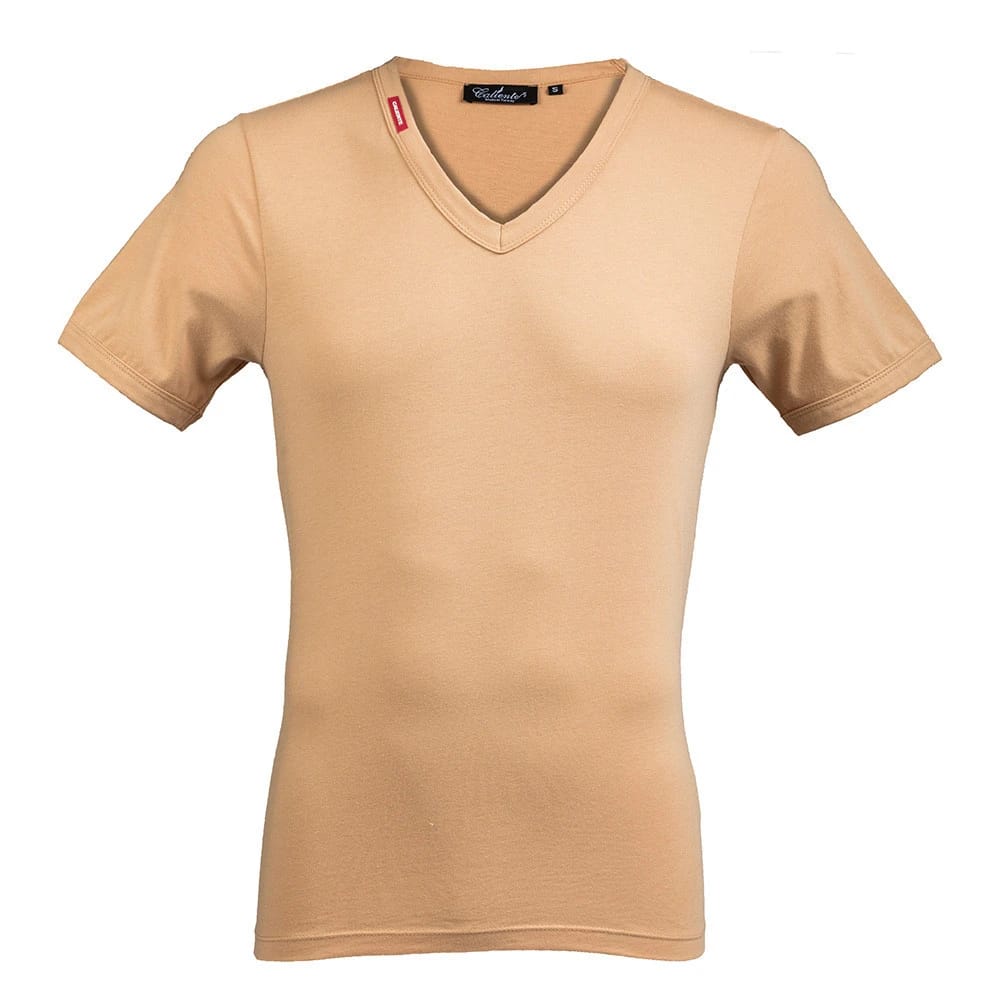 Basic DOS V Neck -  Neck Ivory Cream - 1