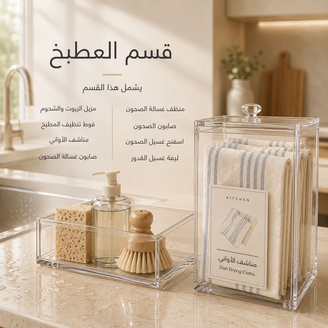 ملصقات تنظيم التنظيف وغرفة الغسيل – 72 استيكر مقاوم للماء - 9