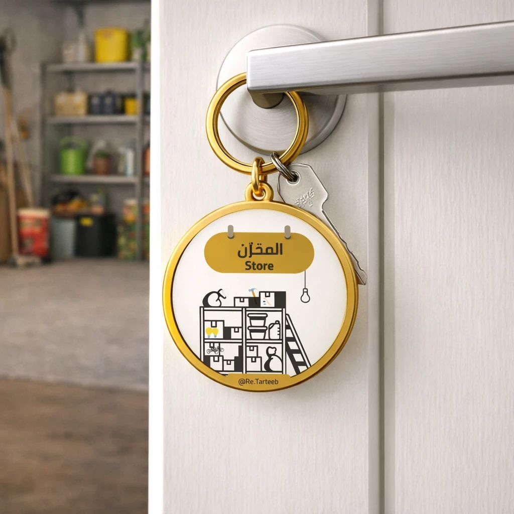 External Storage Door – Luxury Gold Metal Keychain - 1