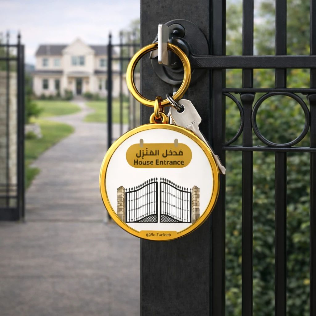 Main Entrance Gate – Luxury Gold Metal Keychain - 1