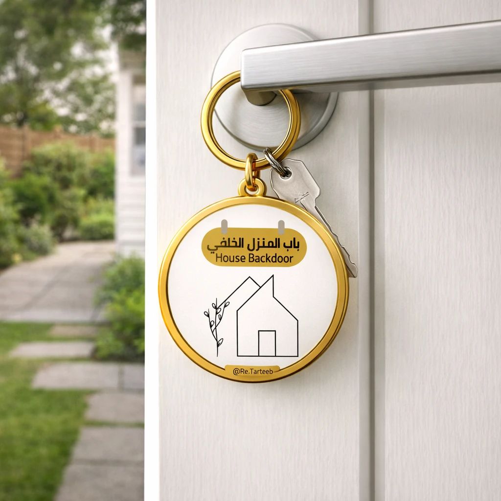 Back Door – Luxury Gold Metal Keychain - 1