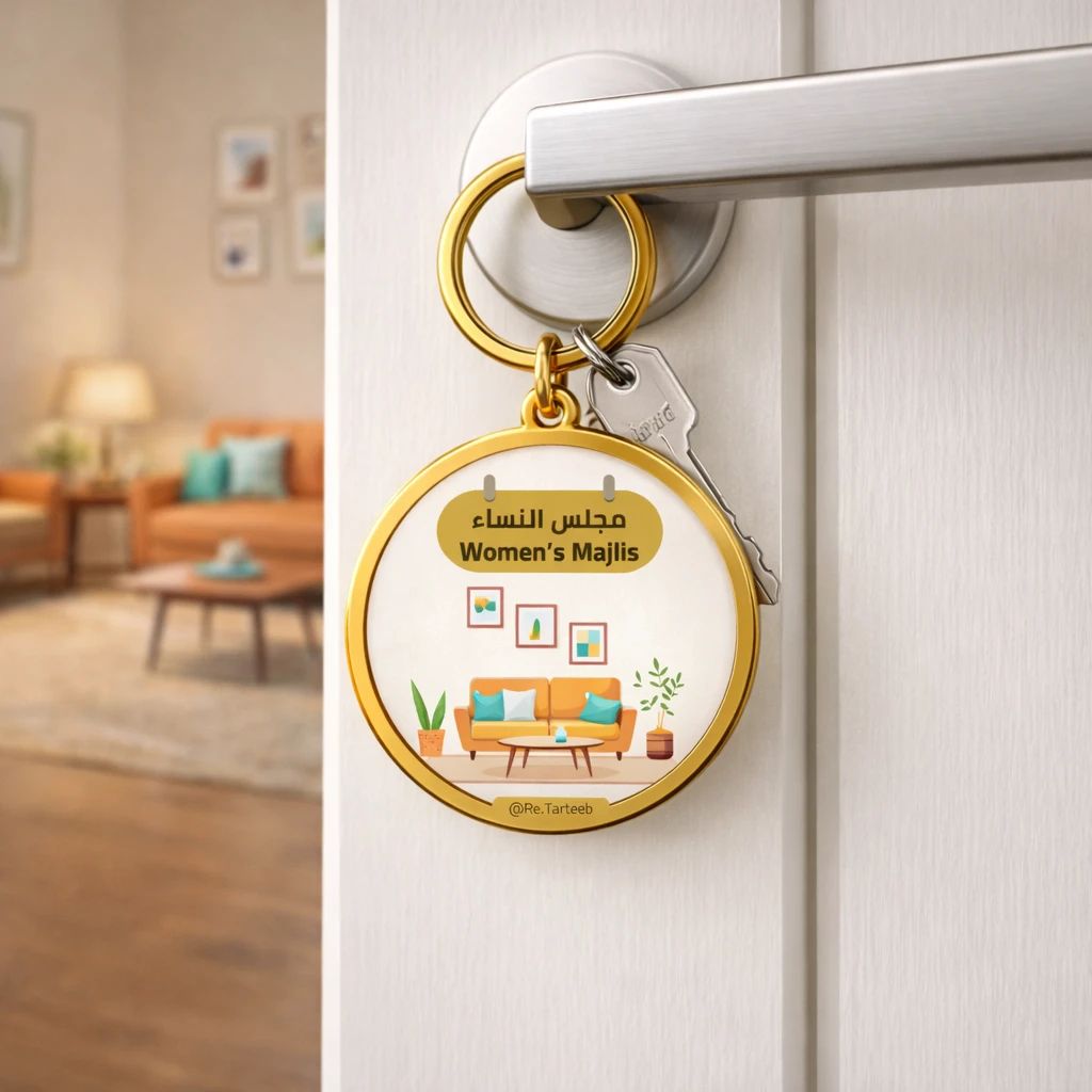 Women Majlis – Luxury Gold Metal Keychain - 1