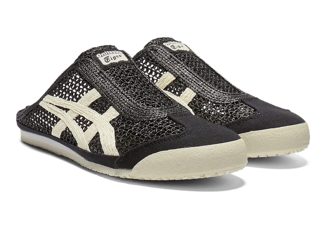 ONITSUKA TIGER SABOT "BLACK WHITE" - 2