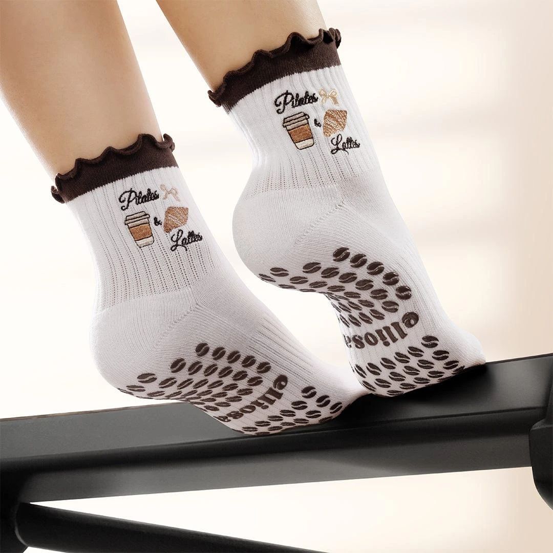 ELLIOSA PILATES SOCKS “PILATES & LATTE” - 2