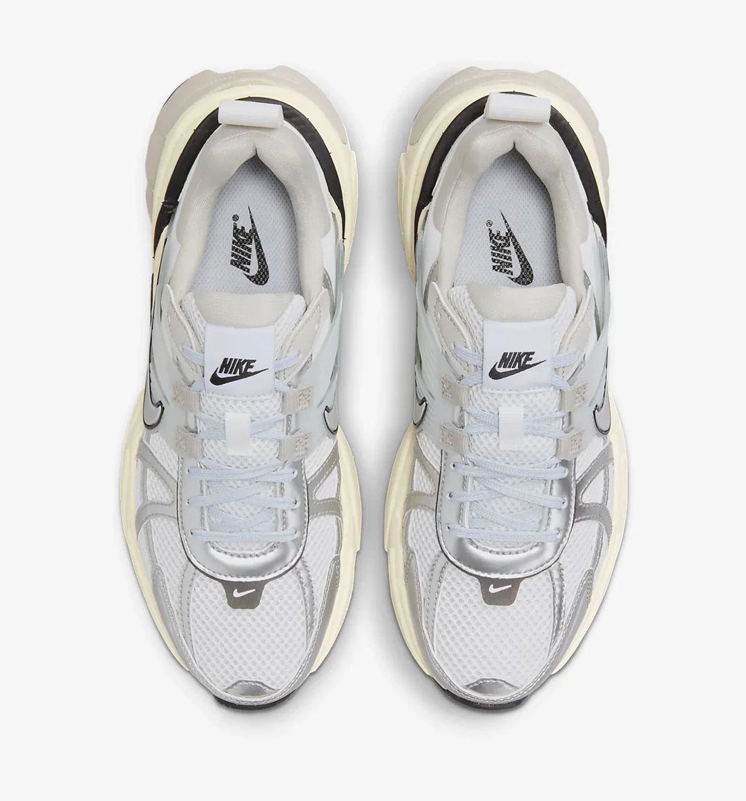 NIKE V2K "WHITE METALLIC SILVER" - 3