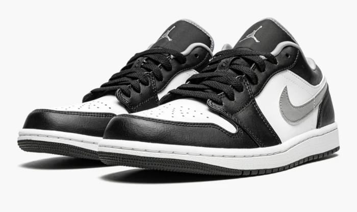 AIR JORDAN 1 LOW "BLACK WHITE GREY" - 1