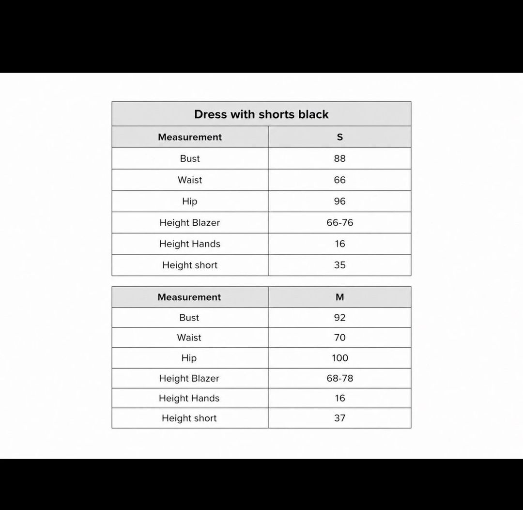 Dress with shorts Black - 2