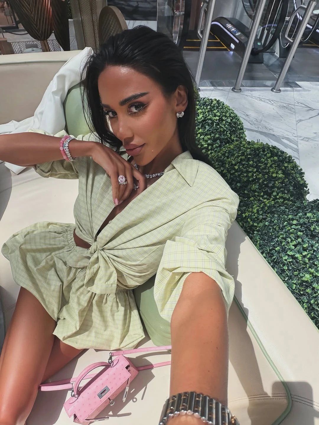 Pistachio Shirt with puffy shorts - 3