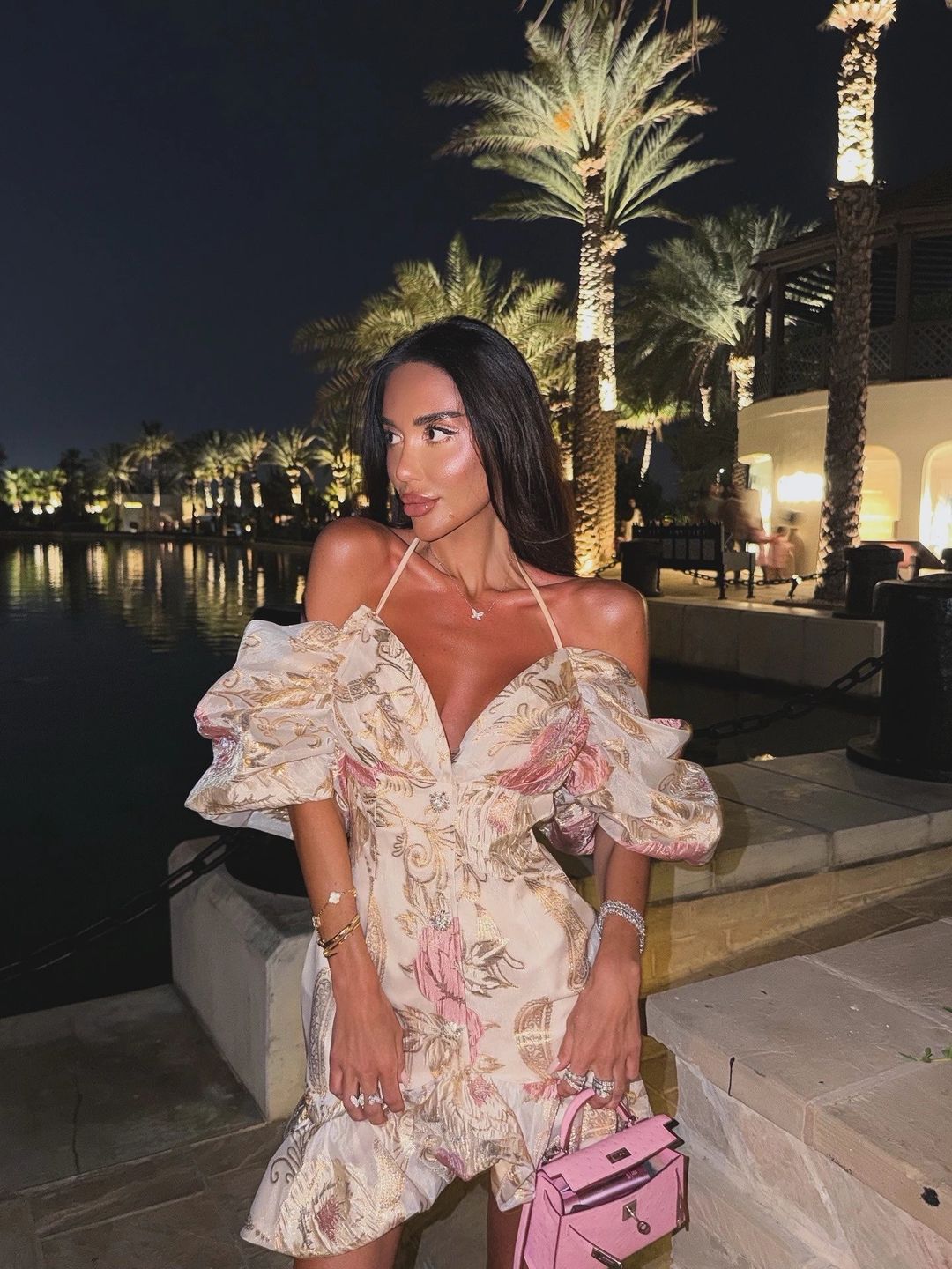 Dress patterned (pink) - 1