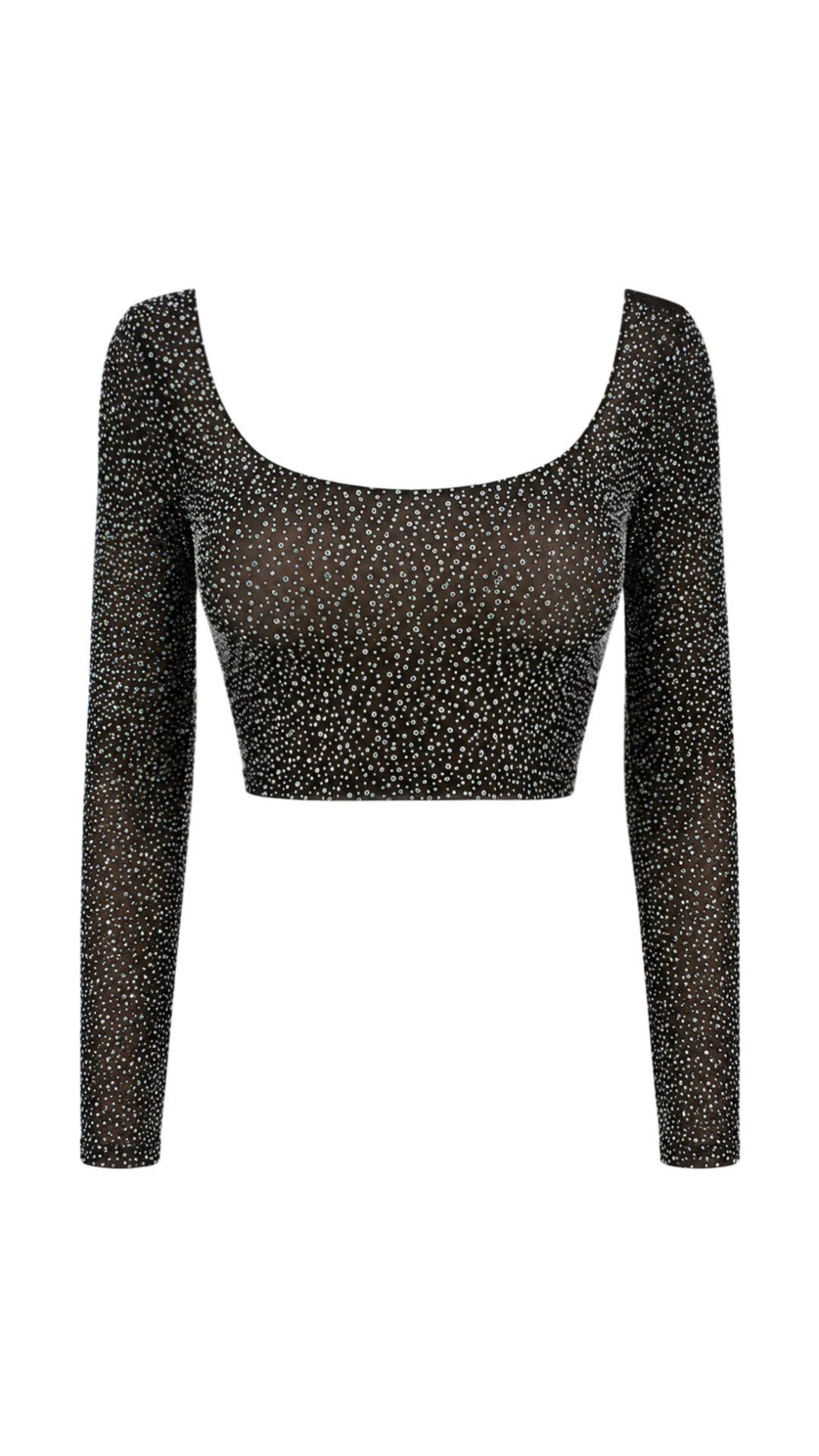 Long Sleeve Setka stone Black - 2
