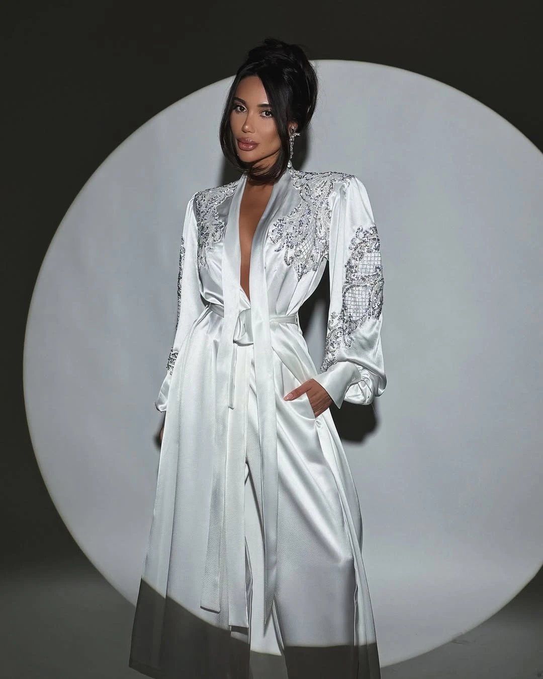 Costume with appliques (White) - 3