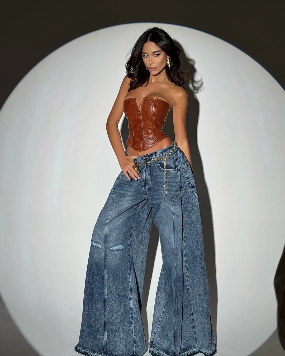 Jeans Flared Blue - 1