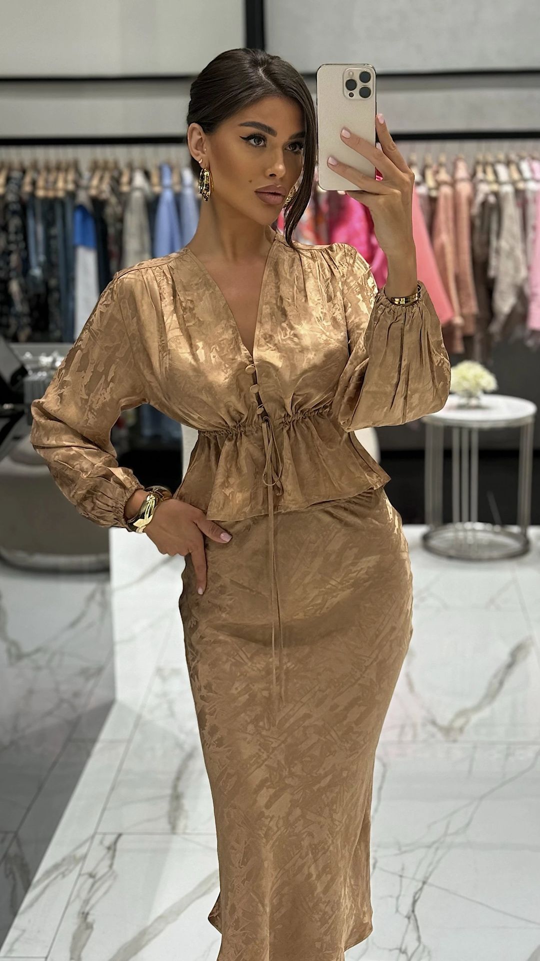 Set with skirt Brown - 1
