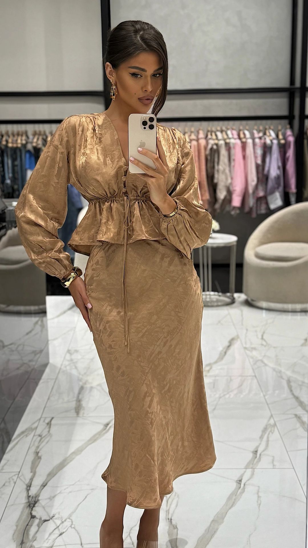 Set with skirt Brown - 2