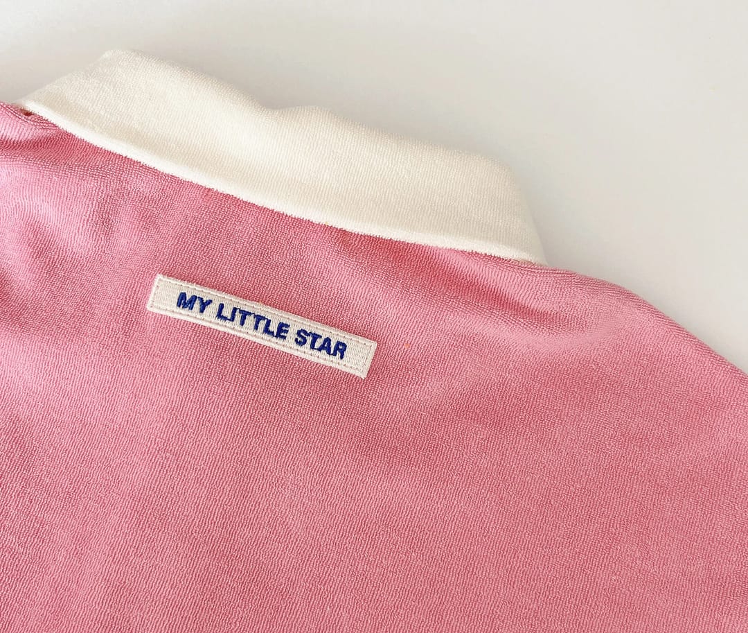 Terry collar T-shirts PINK - 3