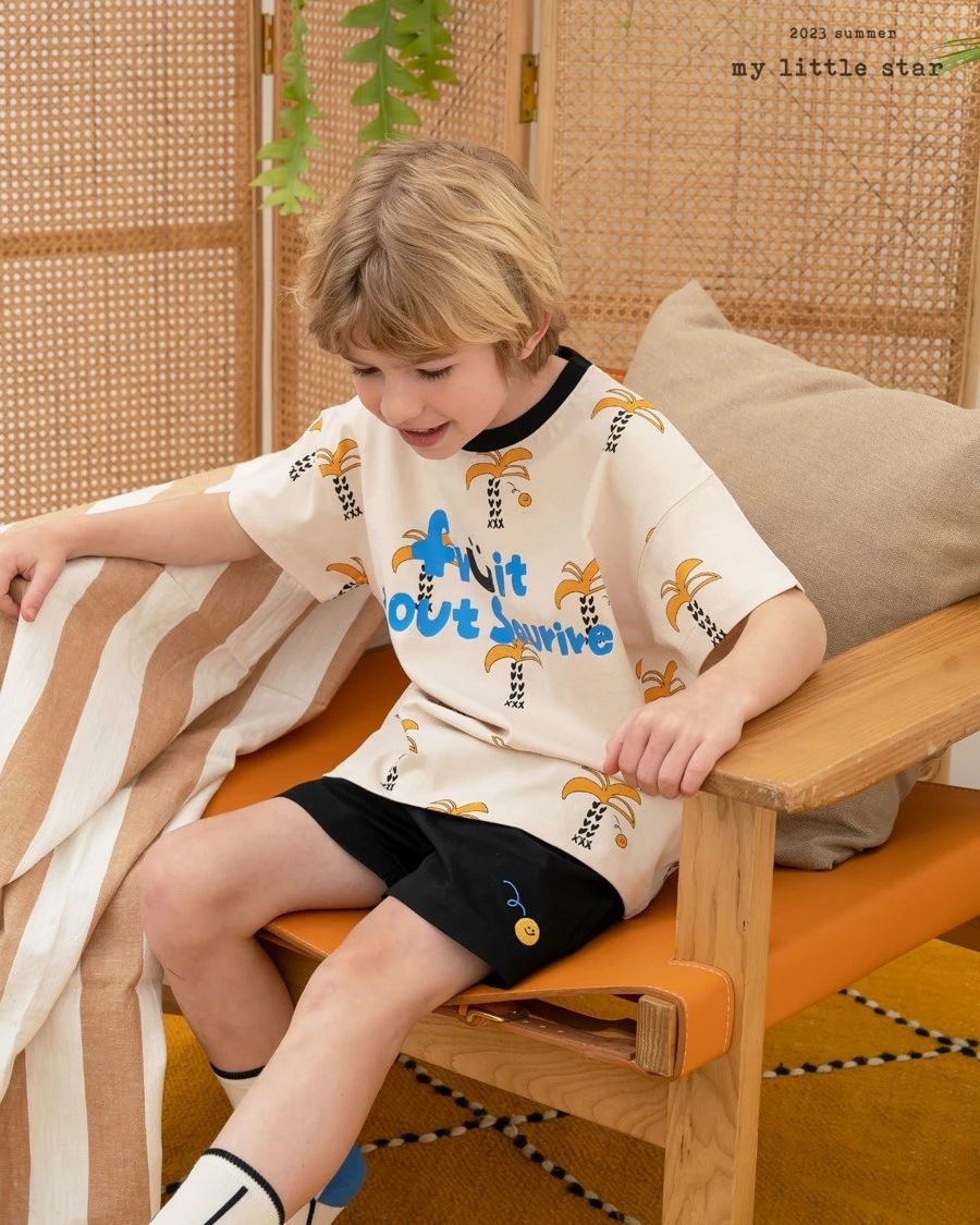 Smile T-shirts BEIGE - 1