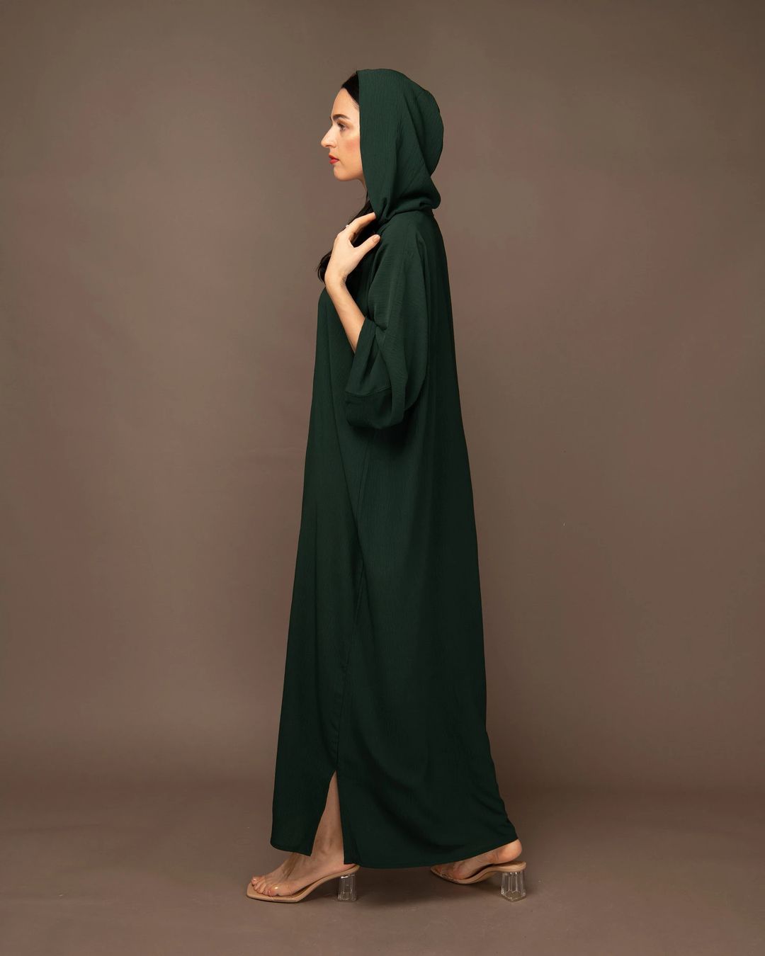 أخضر - فستان هودي - 4