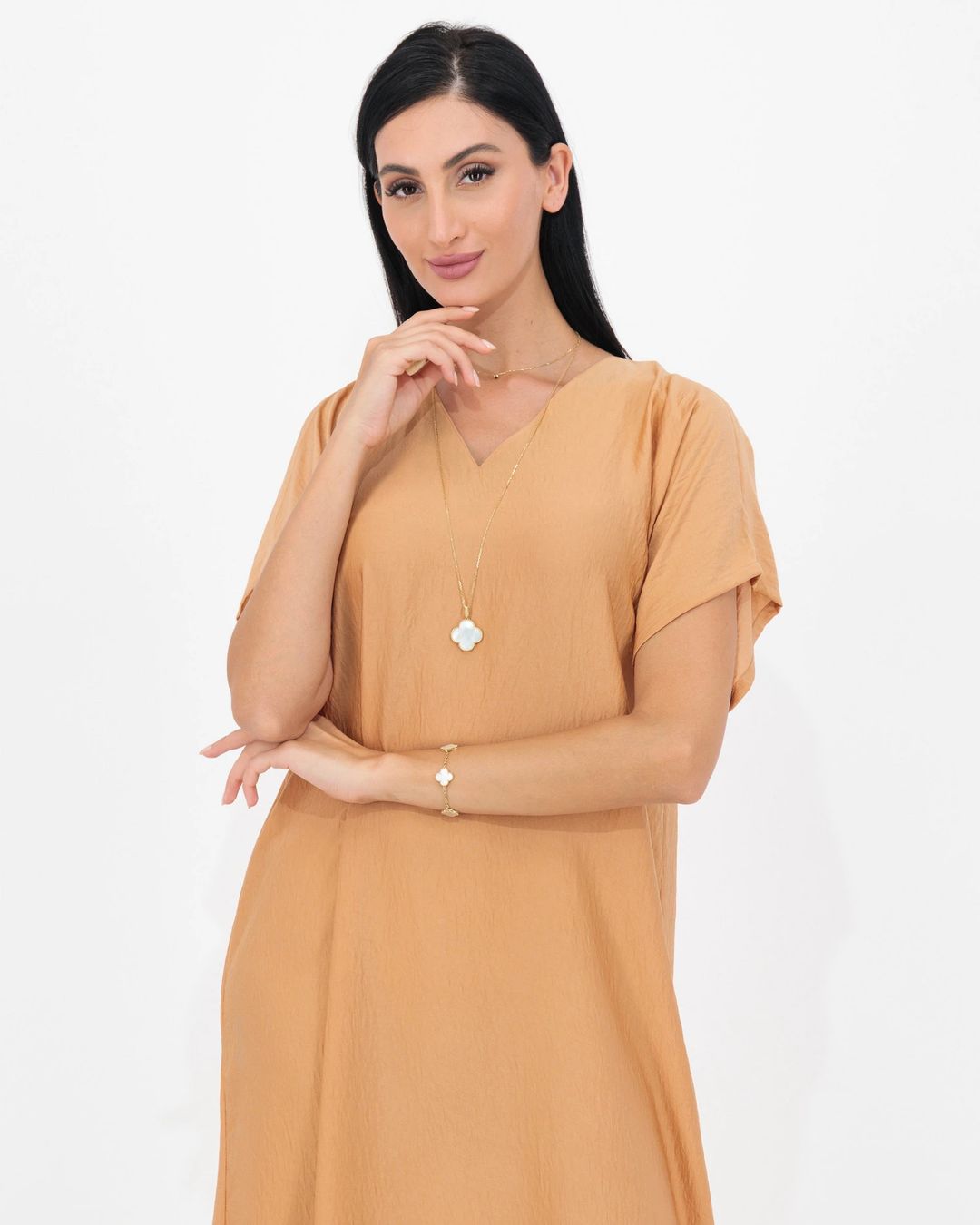 Light Camel - Under Abaya Dress - 2