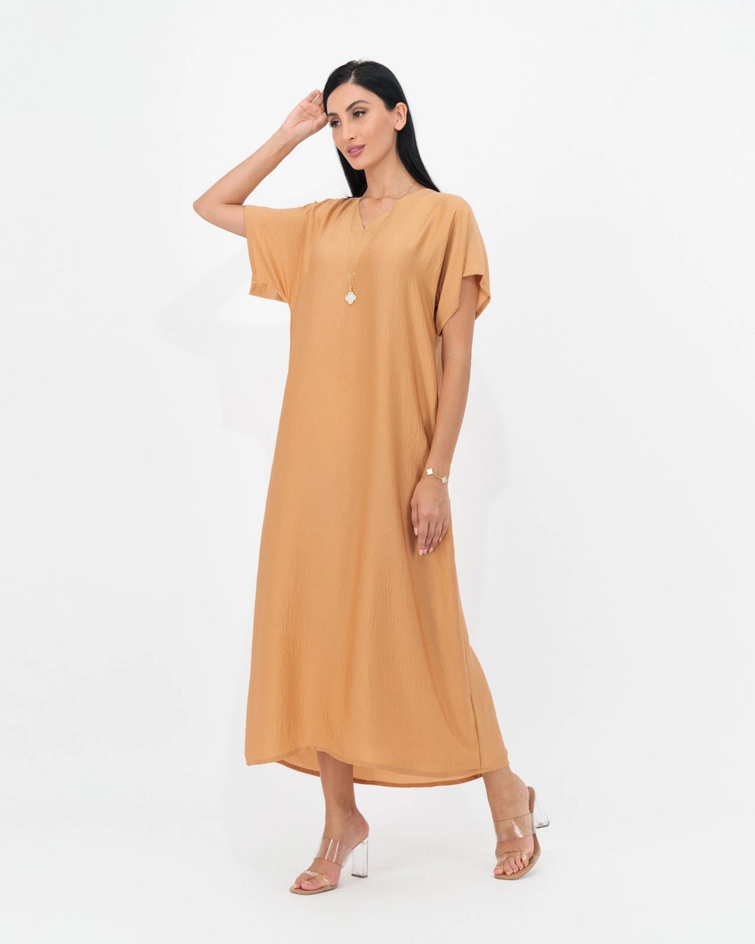 Light Camel - Under Abaya Dress - 3