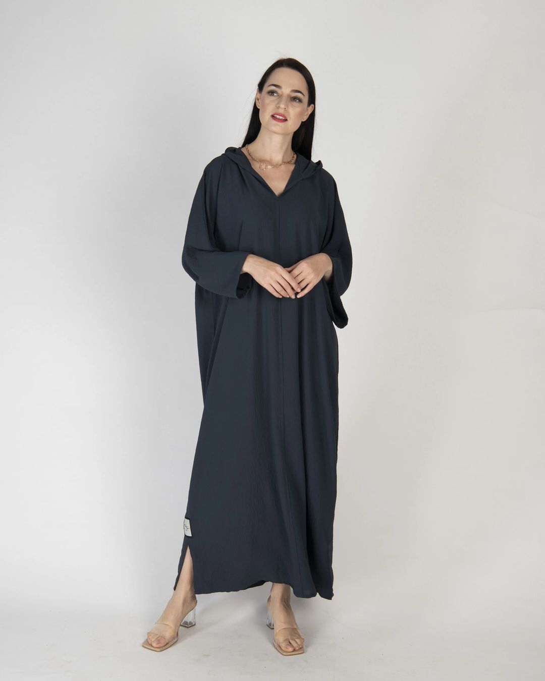 Dark Grey - Hoodie Dress - 2