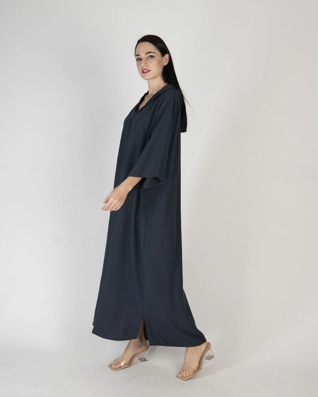 Dark Grey - Hoodie Dress - 3