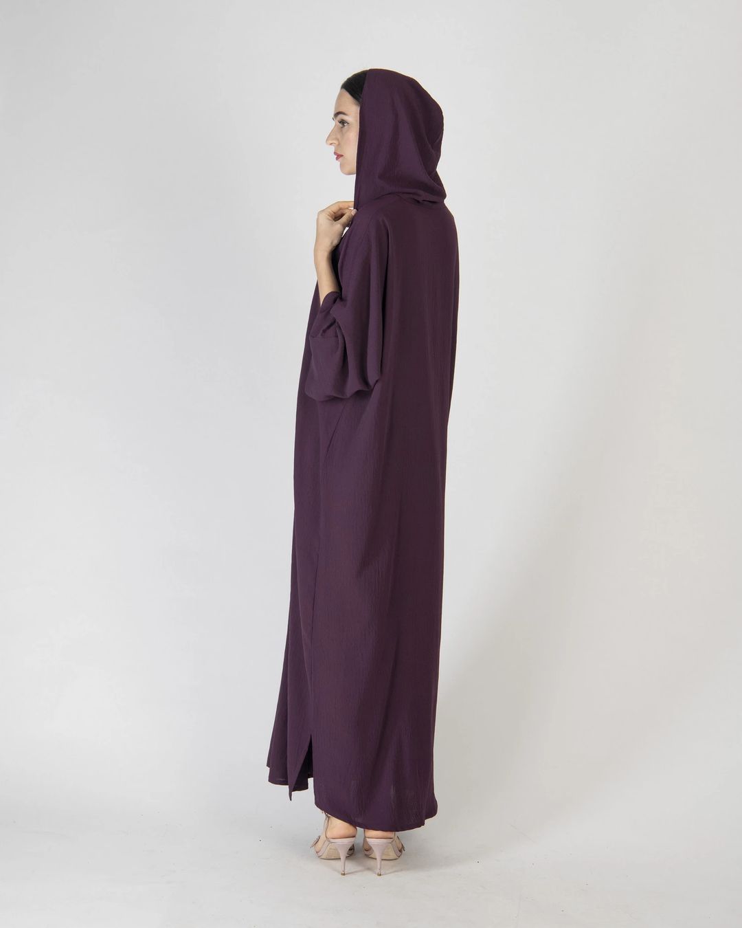 Dark Purple - Hoodie Dress - 3