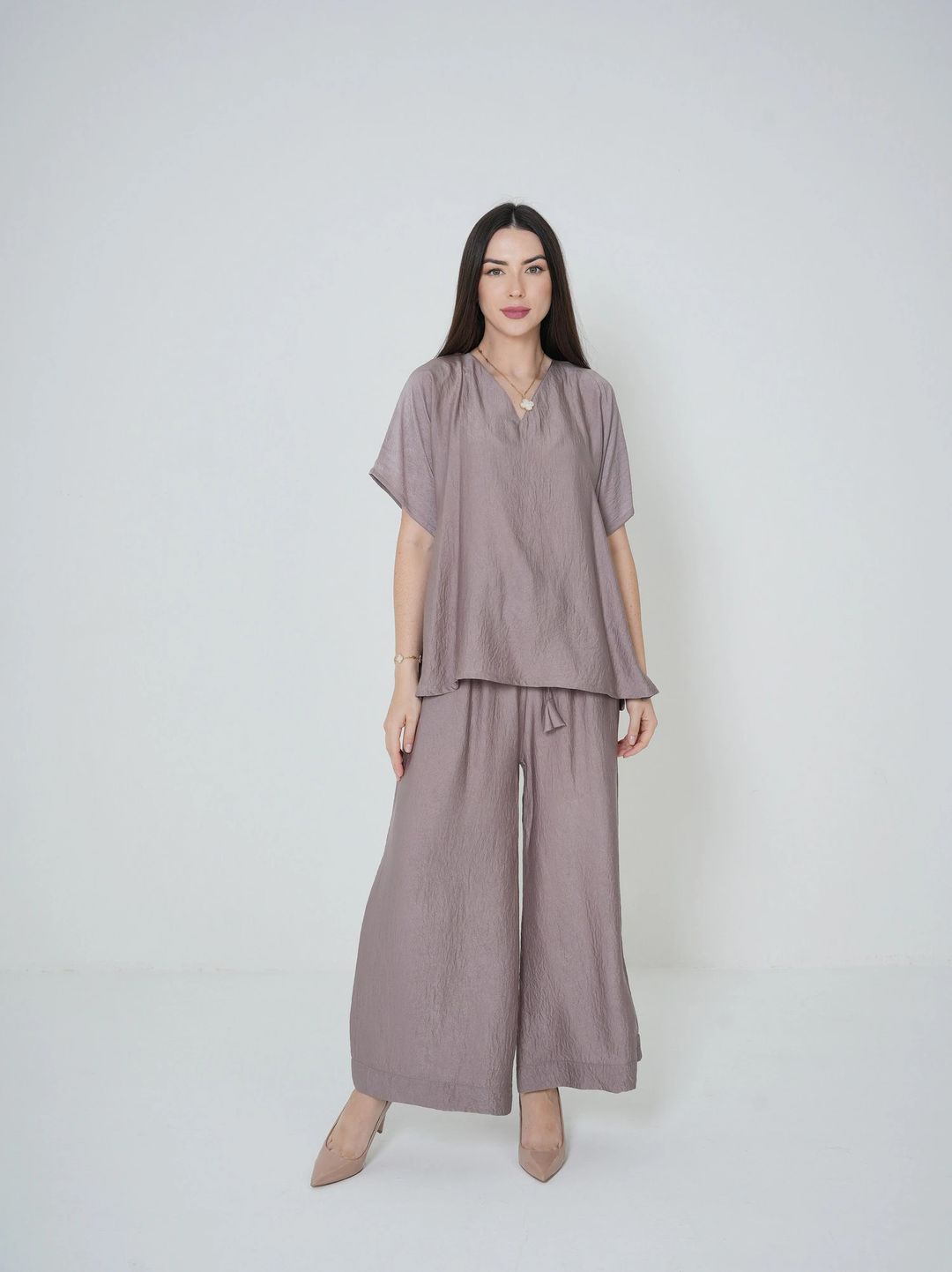 Sandy Brown - Under Abaya Pants set - 1