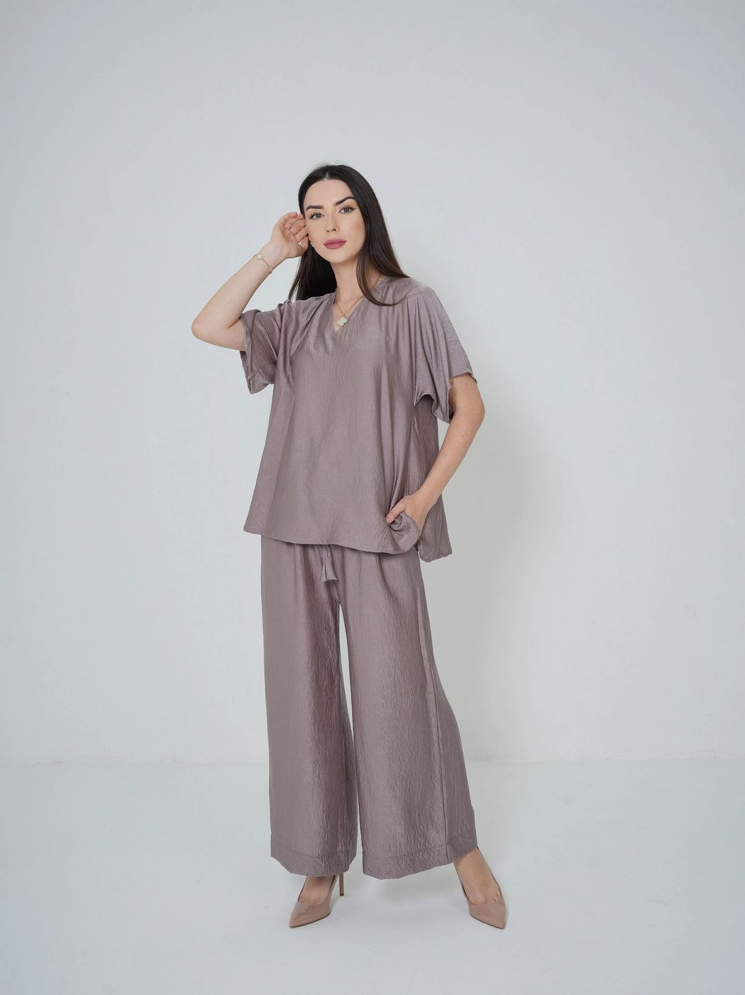 Sandy Brown - Under Abaya Pants set - 3
