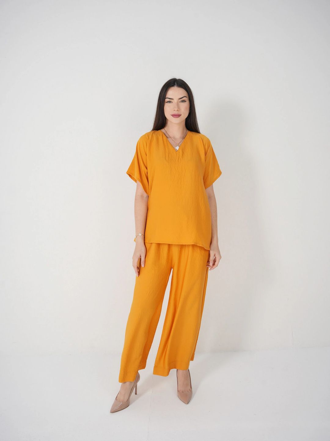 Mustard Yellow - Under Abaya Pants set - 1
