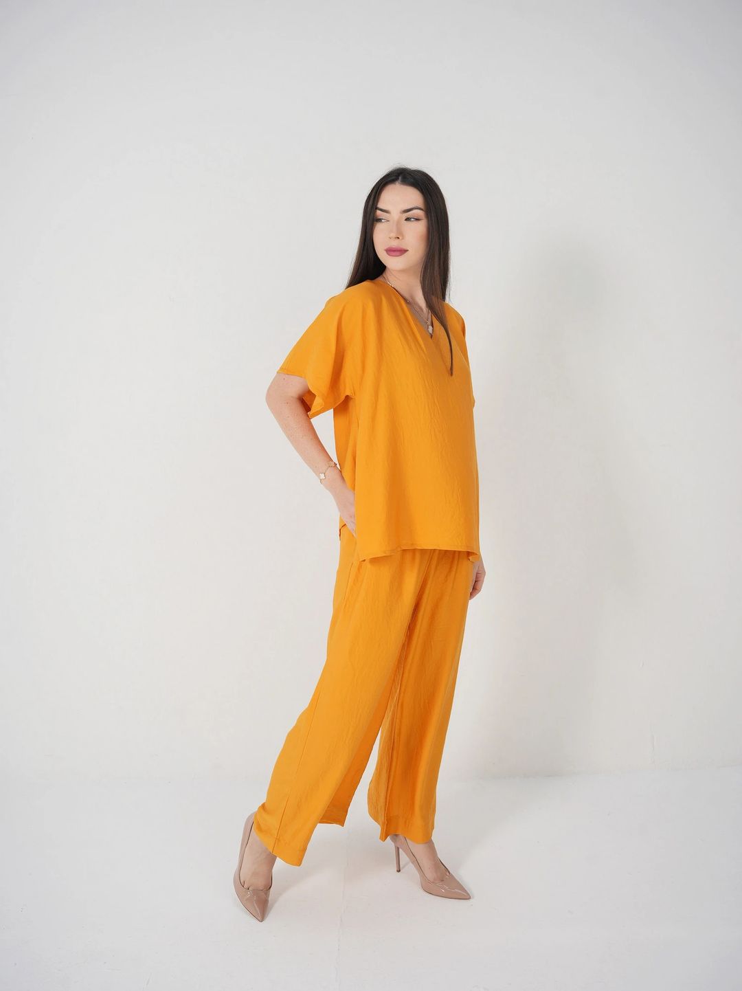 Mustard Yellow - Under Abaya Pants set - 2