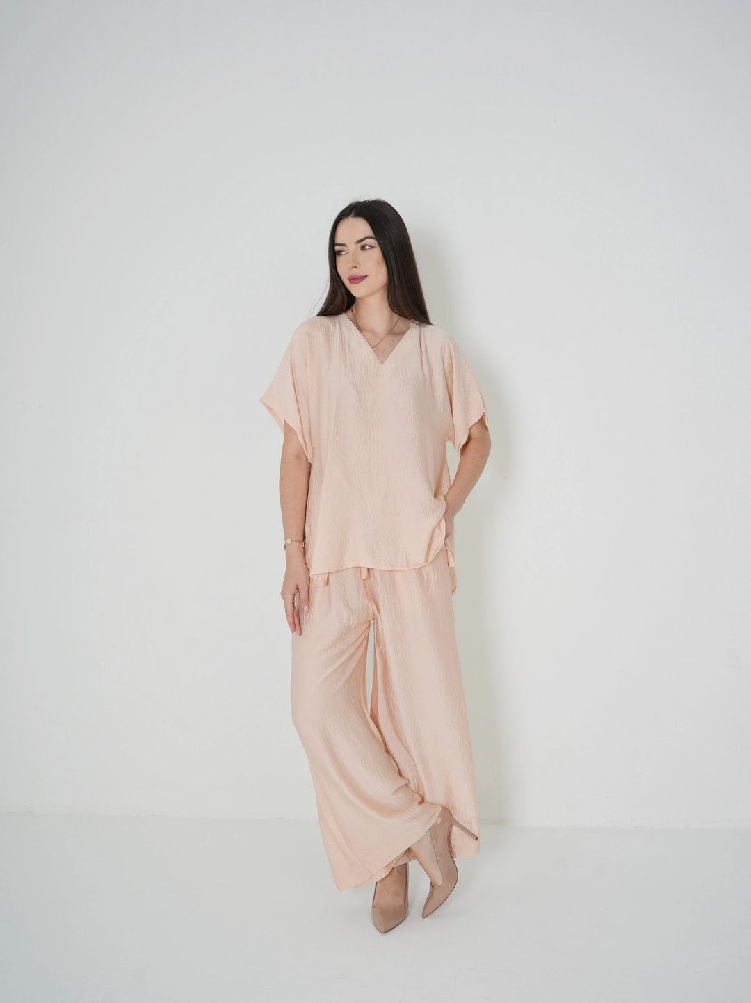 Peachy Nude - Under Abaya Pants set - 3