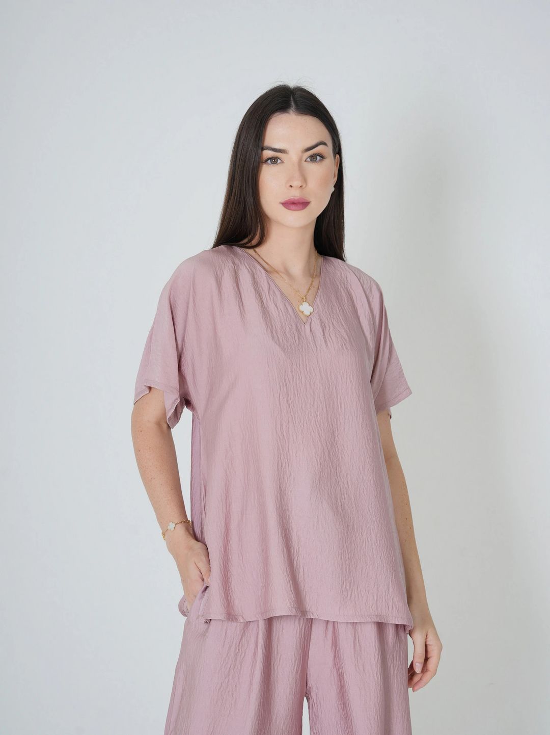 Dusty rose - Under Abaya Pants set - 4