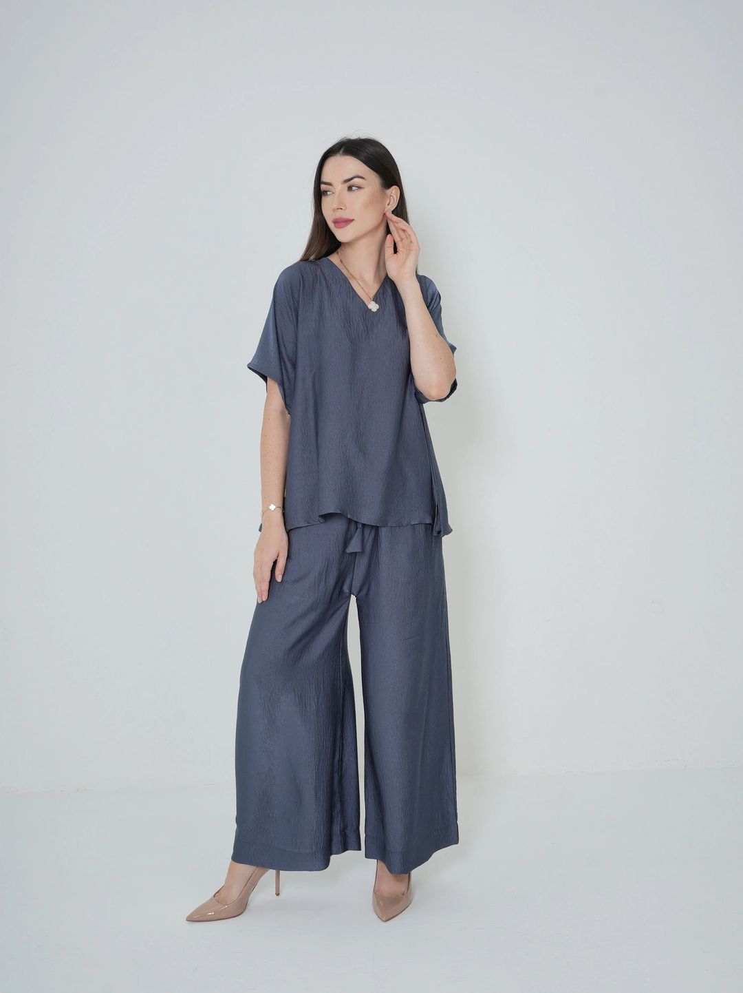 Dark Grey - Under Abaya Pants set - 1