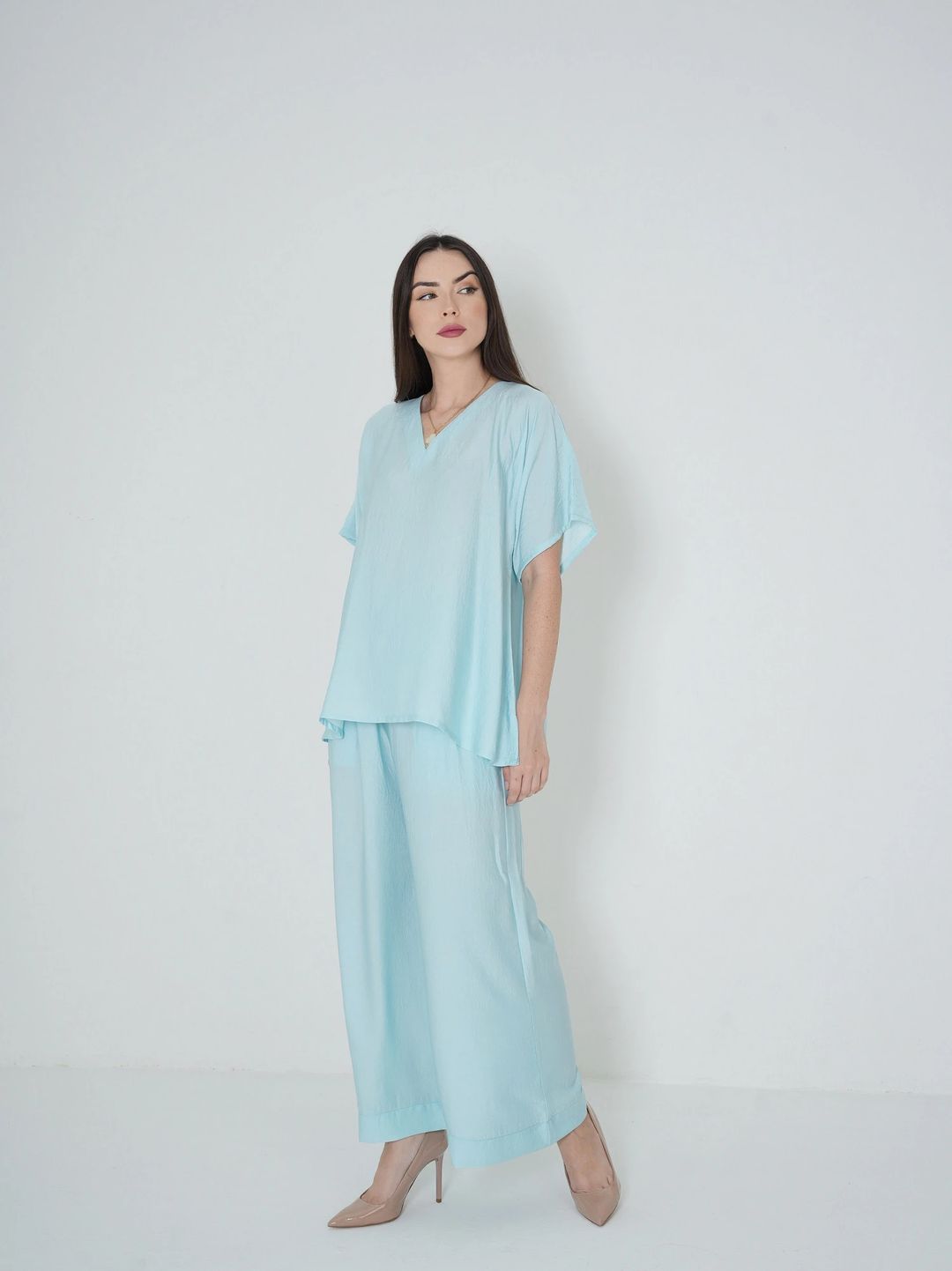 Baby Blue - Under Abaya Pants set - 2