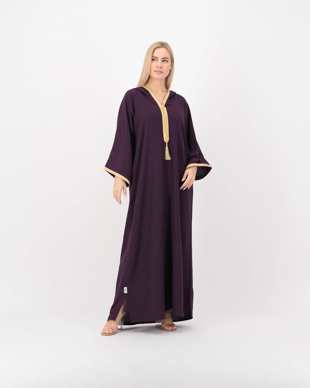 بنفسجي غامج - قفطان هودي - 2